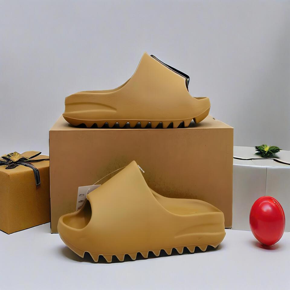 Yeezy Slide 'Earth Brown' EVA Platform Non-Slip Sandals